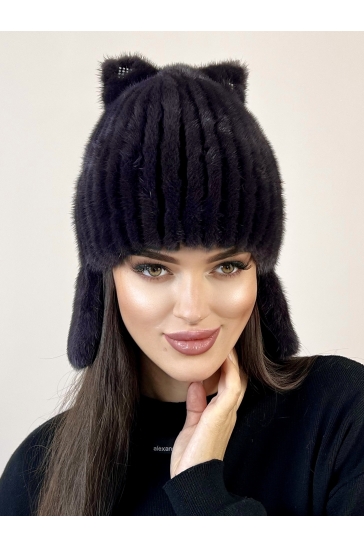 Шапка женская из норки